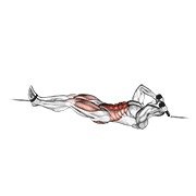 Miniatura de Abdominal inverso con piernas recogidas en polea