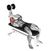Miniatura de Extensión unilateral pronada de tríceps tumbado con mancuerna