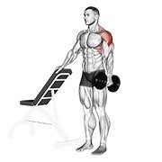 Miniatura de Elevación lateral unilateral con apoyo y mancuerna
