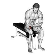 Miniatura de Curl unilateral de muñeca con mancuerna