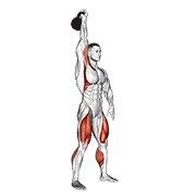 Miniatura de Jerk unilateral con pesa rusa