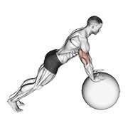 Miniatura de Flexión sobre pelota de estabilidad