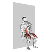 Miniatura de Abdominal lateral sentado contra la pared