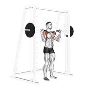 Miniatura de Press militar de pie en máquina Smith