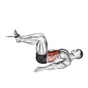Miniatura de Abdominal inverso en polea