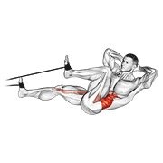 Miniatura de Abdominal bicicleta con banda