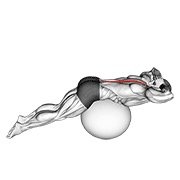 Miniatura de Extensión de espalda sobre pelota de ejercicio