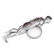 Miniatura de Extensión de espalda con rotación sobre pelota
