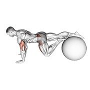 Miniatura de Rotación de la parte inferior del cuerpo a una pierna sobre pelota