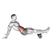 Miniatura de Abdominal inverso con rodillo