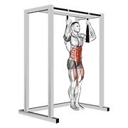 Miniatura de Balanceos de brazos colgado con piernas extendidas