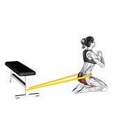 Miniatura de Hip thrust con banda de rodillas