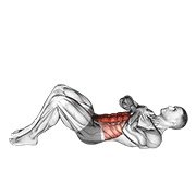 Miniatura de Abdominal tipo sit-up con brazos sobre el pecho