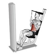 Miniatura de Abdominal sentado en máquina de palanca, versión 2